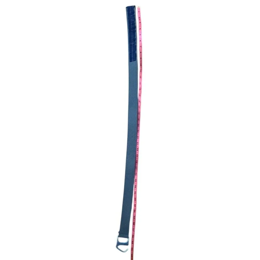 United Colors Of Benetton Olive Canvas Belt Metal Hook Buckle 39